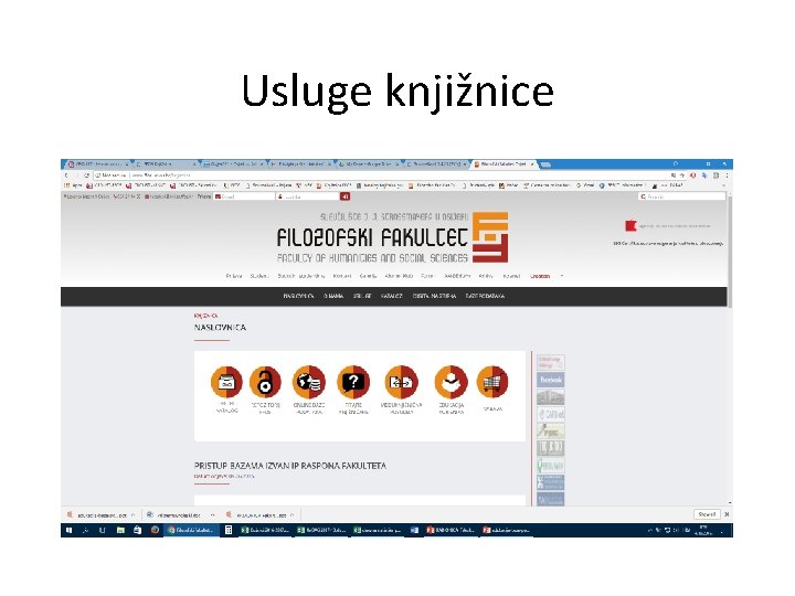 Usluge knjižnice 