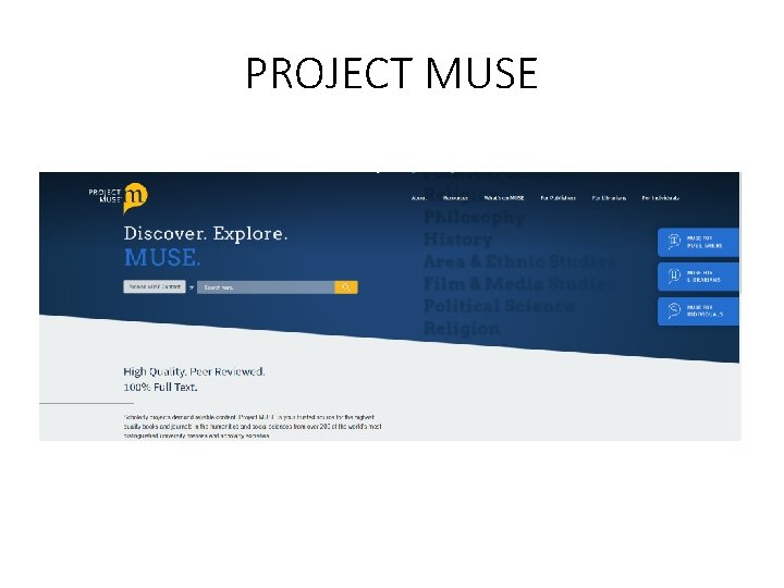 PROJECT MUSE 