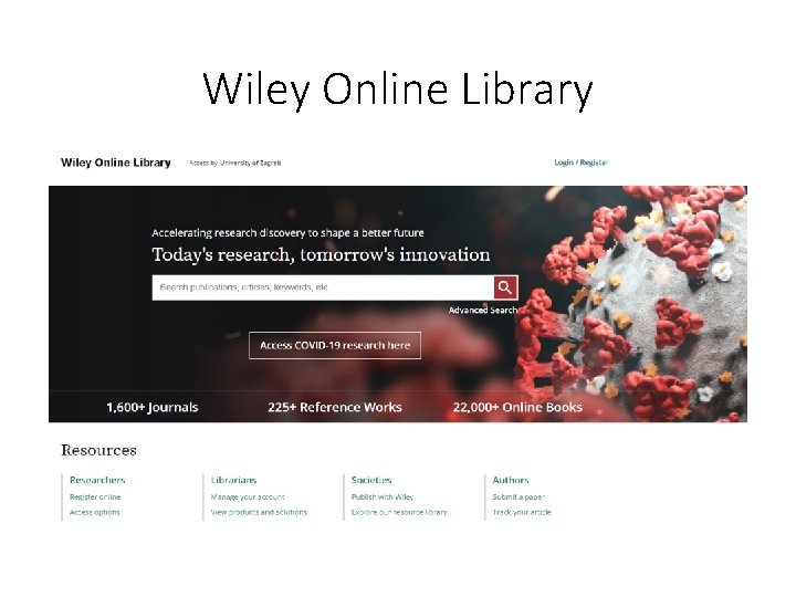 Wiley Online Library Wiley Online Library