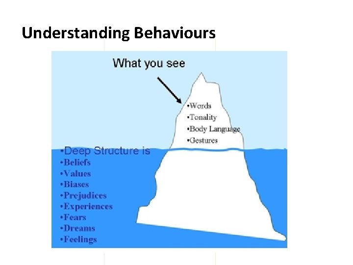 Understanding Behaviours 