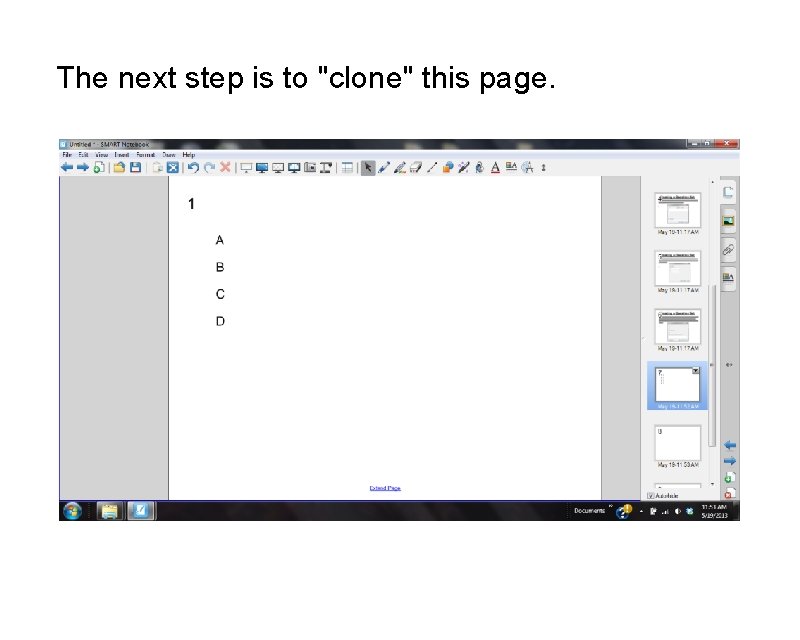 The next step is to "clone" this page. The next step is to "clone" this page.