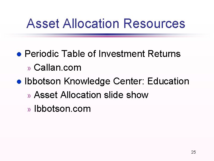 Asset Allocation Resources Periodic Table of Investment Returns » Callan. com l Ibbotson Knowledge Asset Allocation Resources Periodic Table of Investment Returns » Callan. com l Ibbotson Knowledge