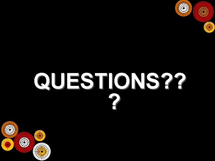 QUESTIONS? ? ? 