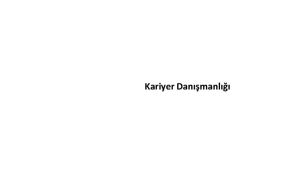 Kariyer Danışmanlığı 