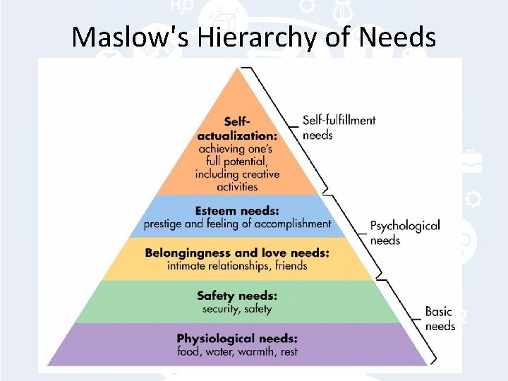 Maslow's Hierarchy of Needs 
