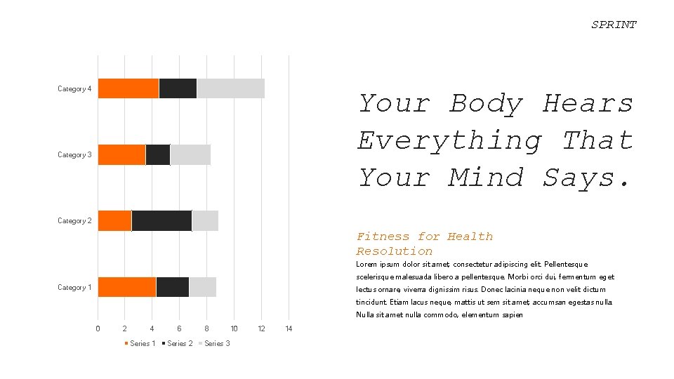 SPRINT Category 4 Your Body Hears Everything That Your Mind Says. Category 3 Category