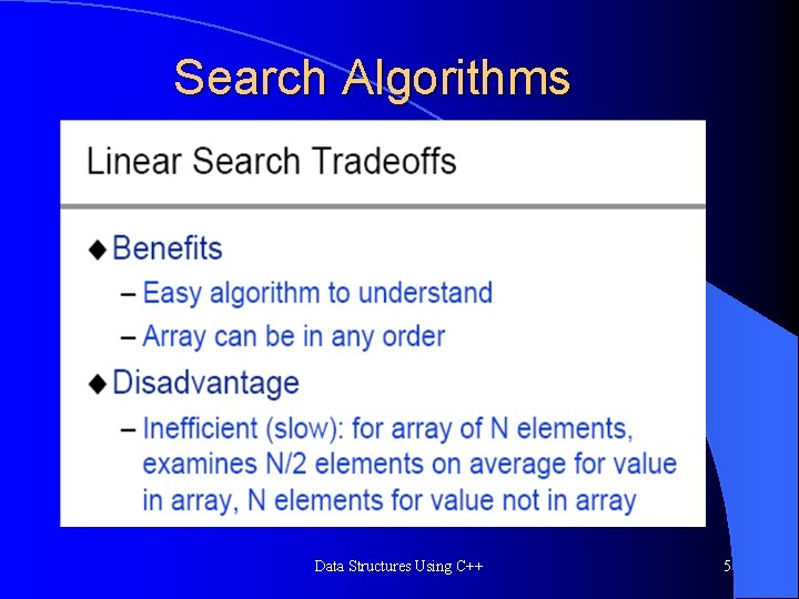 Search Algorithms Data Structures Using C++ 5 