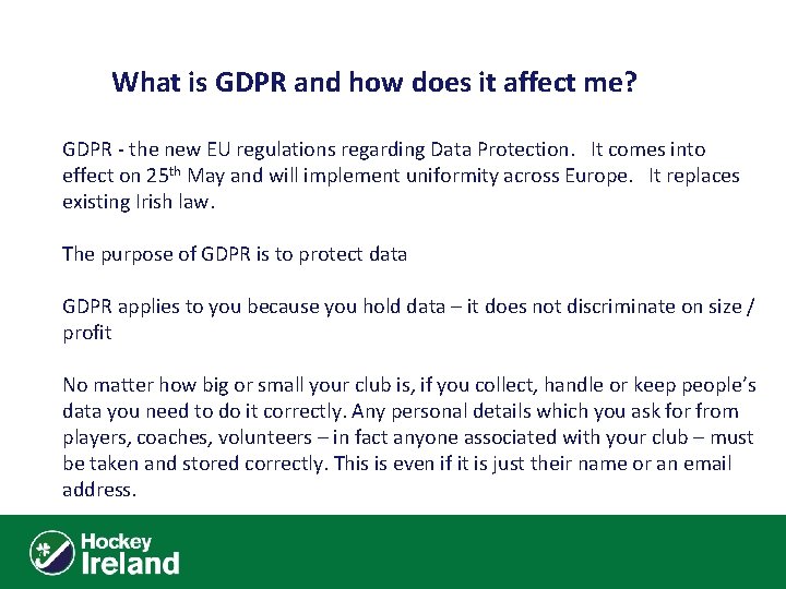 What is GDPR and how does it affect me? GDPR - the new EU