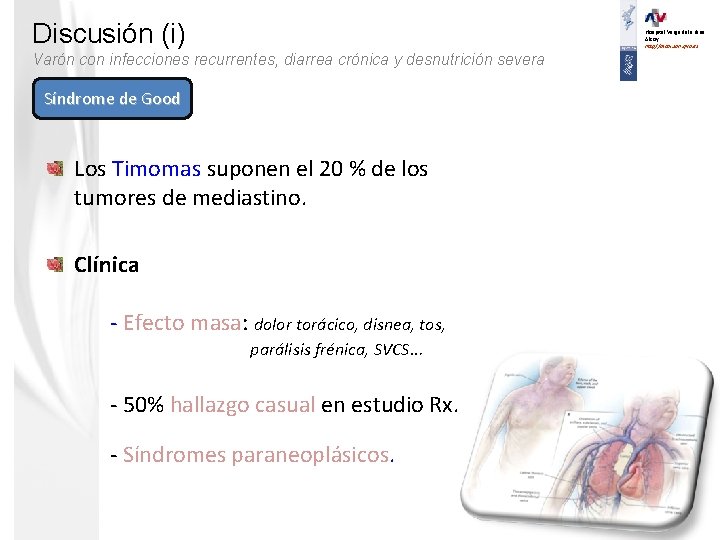 Discusión (i) Hospital Verge dels Lliris. Alcoy. http//alcoi. san. gva. es Varón con infecciones