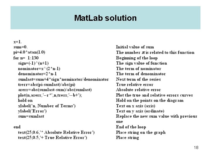 Mat. Lab solution 18 