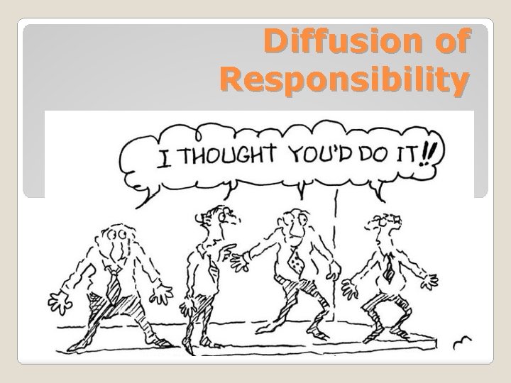 Diffusion of Responsibility 