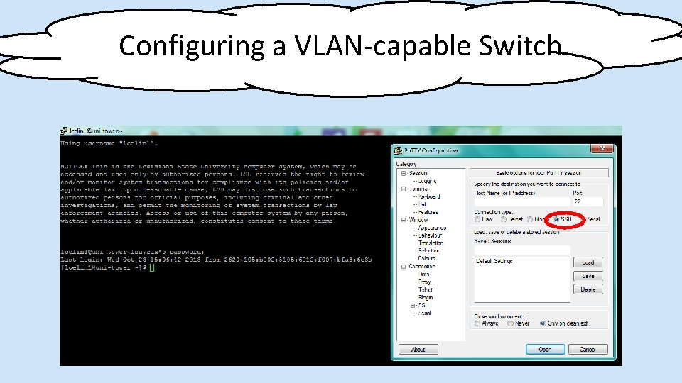 Configuring a VLAN-capable Switch 
