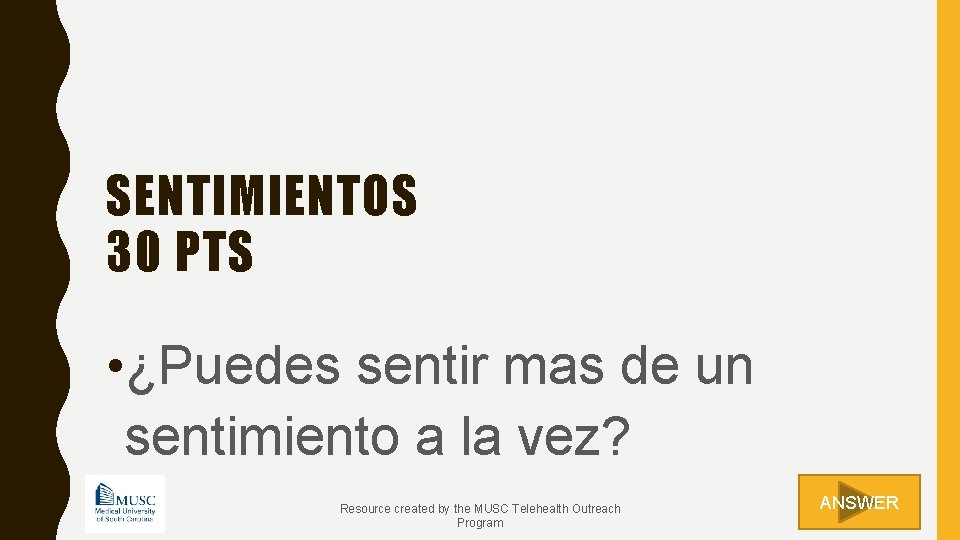 SENTIMIENTOS 30 PTS • ¿Puedes sentir mas de un sentimiento a la vez? Resource