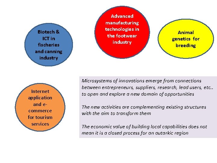 Biotech & ICT in fischeries and canning industry Internet application and ecommerce for tourism