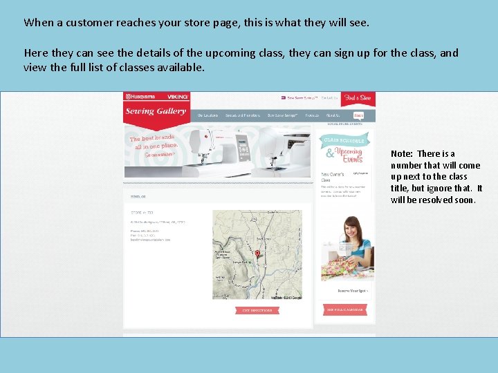 When a customer reaches your store page, this is what they will see. Here
