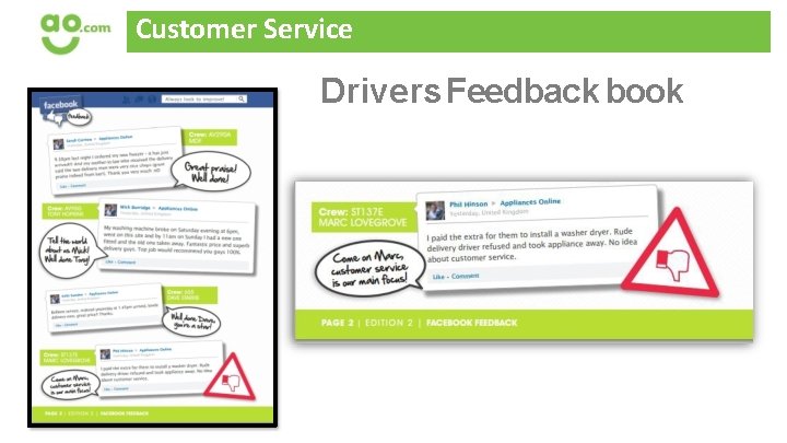 Customer Service Drivers Feedback book 