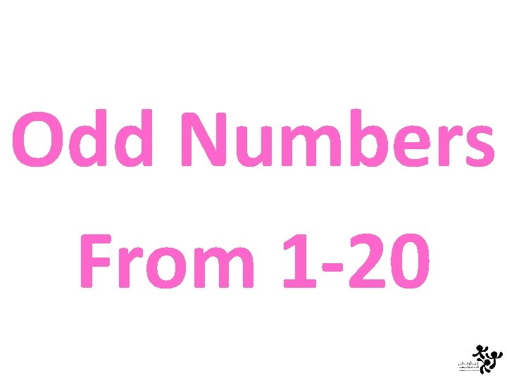 Odd Numbers From 1 -20 