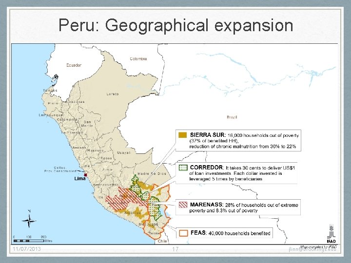 Peru: Geographical expansion 11/07/2013 17 jlinn@brookings. edu Peru: Geographical expansion 11/07/2013 17 jlinn@brookings. edu