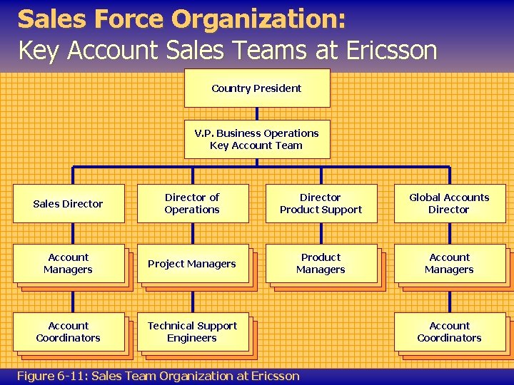 Sales Force Organization: Key Account Sales Teams at Ericsson Country President V. P. Business