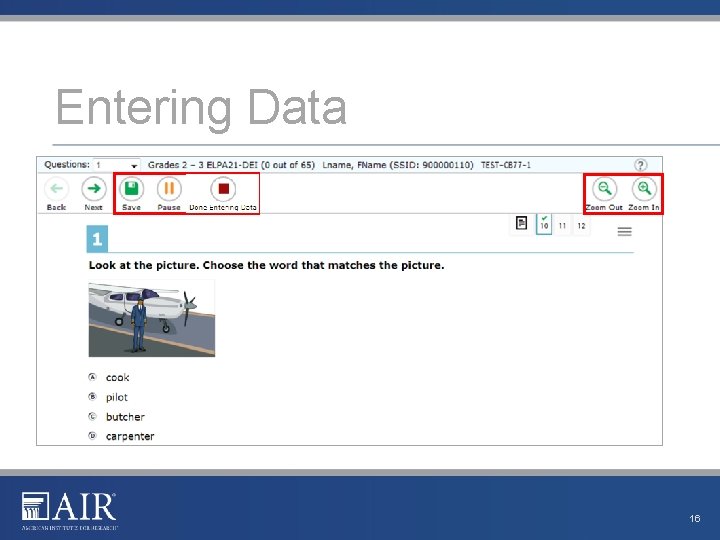 Entering Data pt 2 16 
