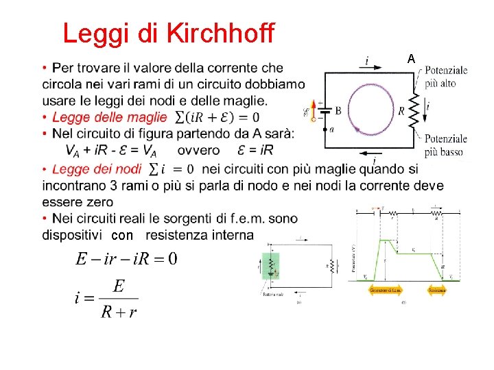 Leggi di Kirchhoff A con Con 