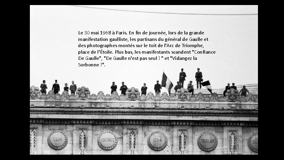 Le 30 mai 1968 à Paris. En fin de journée, lors de la grande Le 30 mai 1968 à Paris. En fin de journée, lors de la grande