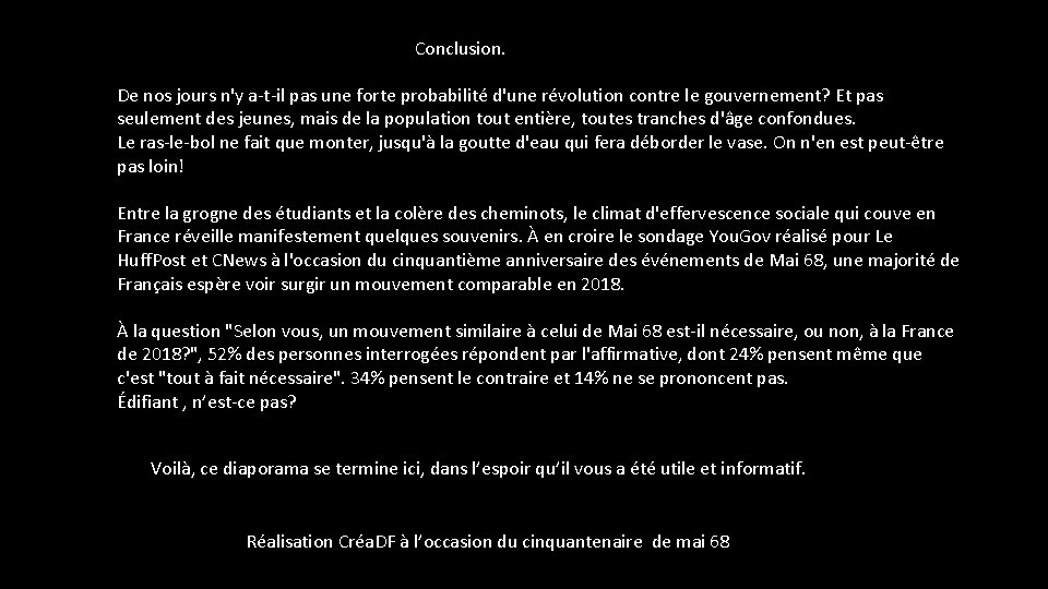 Conclusion. De nos jours n'y a-t-il pas une forte probabilité d'une révolution contre le Conclusion. De nos jours n'y a-t-il pas une forte probabilité d'une révolution contre le