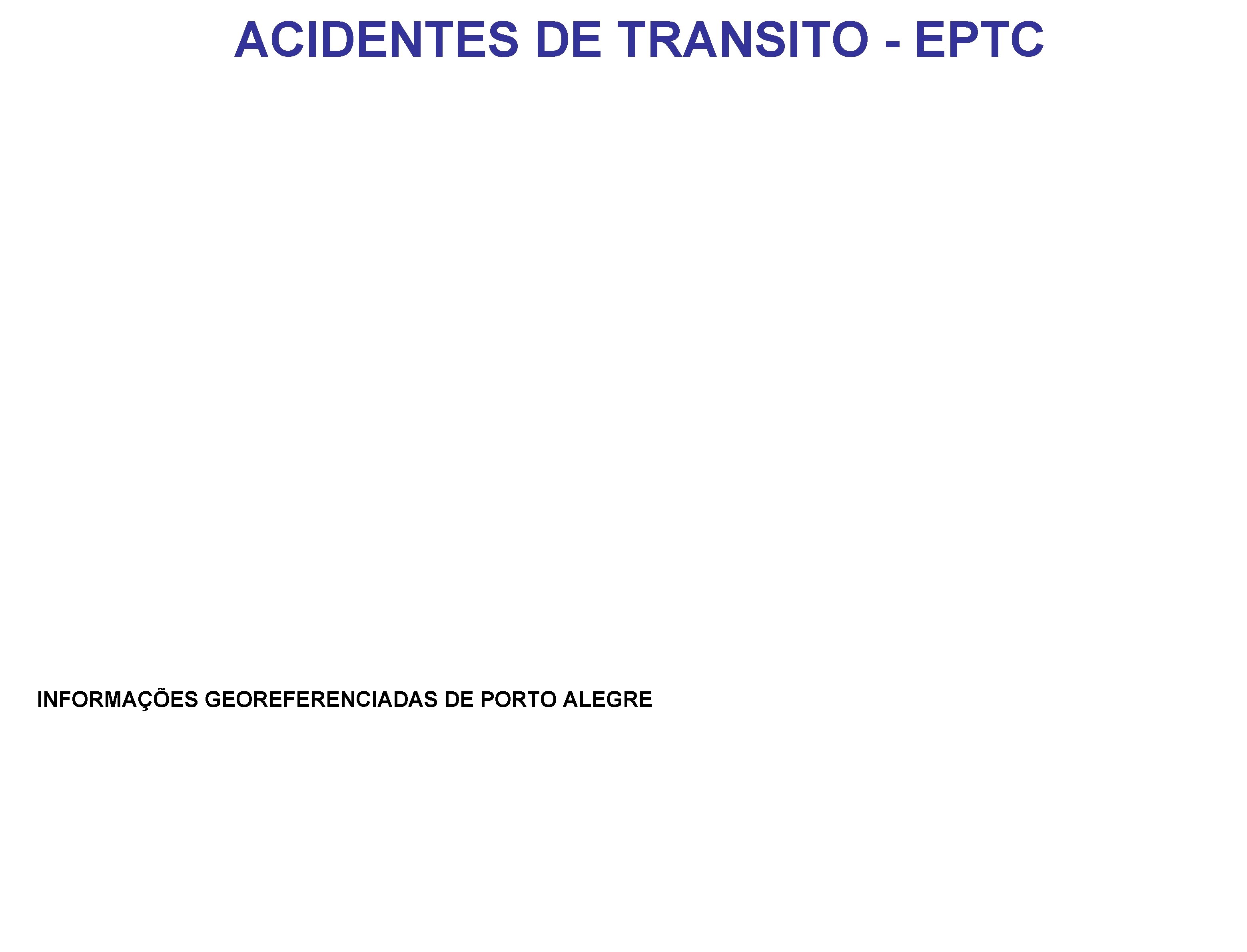 ACIDENTES DE TRANSITO - EPTC INFORMAÇÕES GEOREFERENCIADAS DE PORTO ALEGRE 