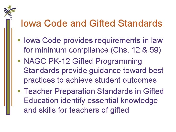 Designing Comprehensive Gifted Programming Session 1 October 30