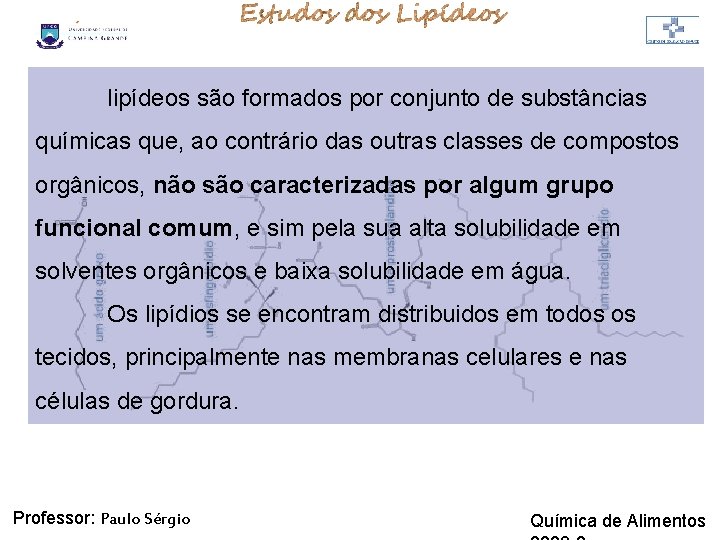LIPÍDIOS lipídeos são formados por conjunto de substâncias químicas que, ao contrário das outras LIPÍDIOS lipídeos são formados por conjunto de substâncias químicas que, ao contrário das outras