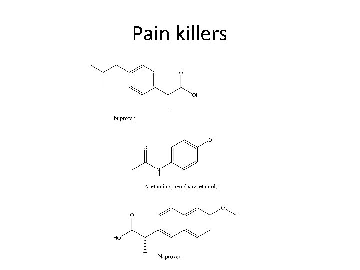 Pain killers 