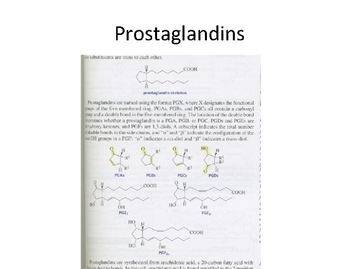 Prostaglandins 