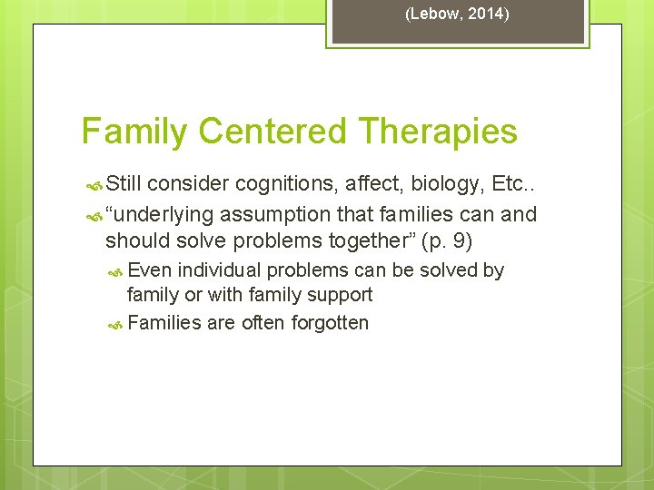 Couple Family Therapy An Integrative Map of the