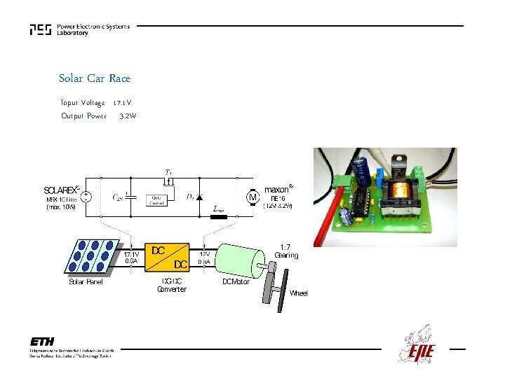 Solar Car Race Input Voltage 17. 1 V Output Power 3. 2 W Solar Car Race Input Voltage 17. 1 V Output Power 3. 2 W