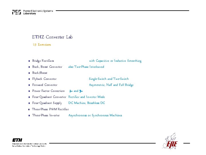 ETHZ Converter Lab 13 Exercises ■ ■ ■ ■ ■ Bridge Rectifiers with Capacitive