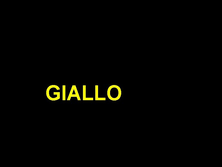 GIALLO 