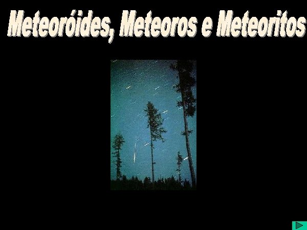 Meteoróides, Meteoros e Meteoritos 