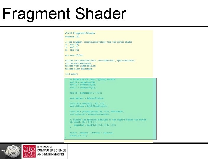 Fragment Shader Fragment Shader