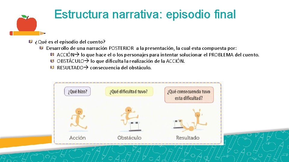 Estructura narrativa: episodio final ¿Qué es el episodio del cuento? Desarrollo de una narración