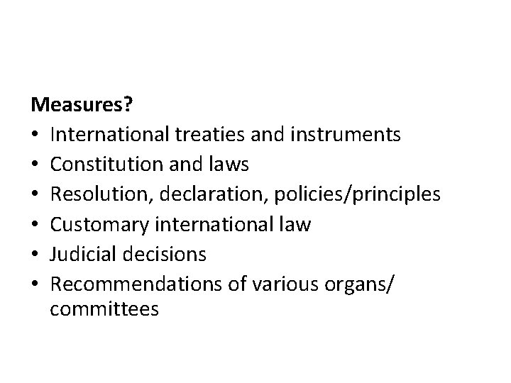 Treaty Instruments Charter Based Mechanisms for the Promotion and Protection