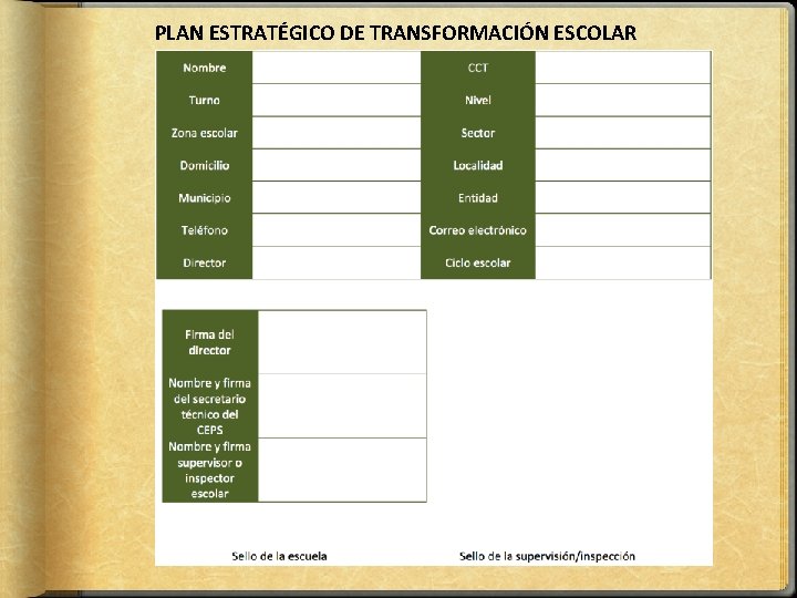 PLAN ESTRATÉGICO DE TRANSFORMACIÓN ESCOLAR 