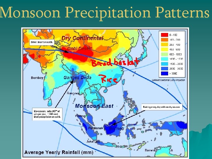 Monsoon Precipitation Patterns 