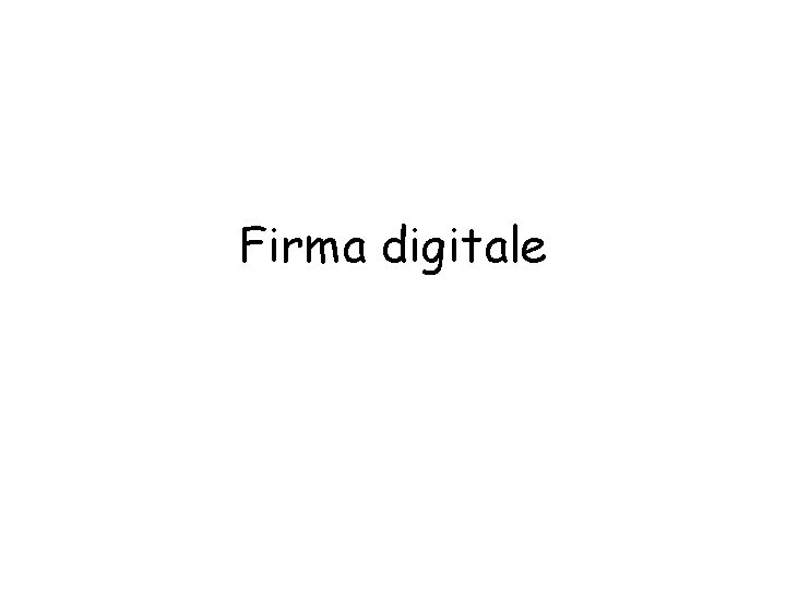 Firma digitale 