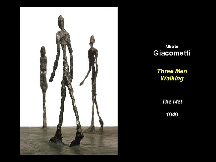 Alberto Giacometti Three Men Walking The Met 1949 