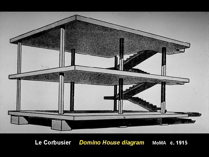Le Corbusier Domino House diagram Mo. MA c. 1915 