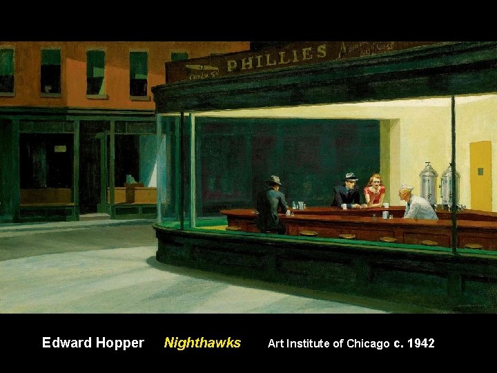 Edward Hopper Nighthawks Art Institute of Chicago c. 1942 