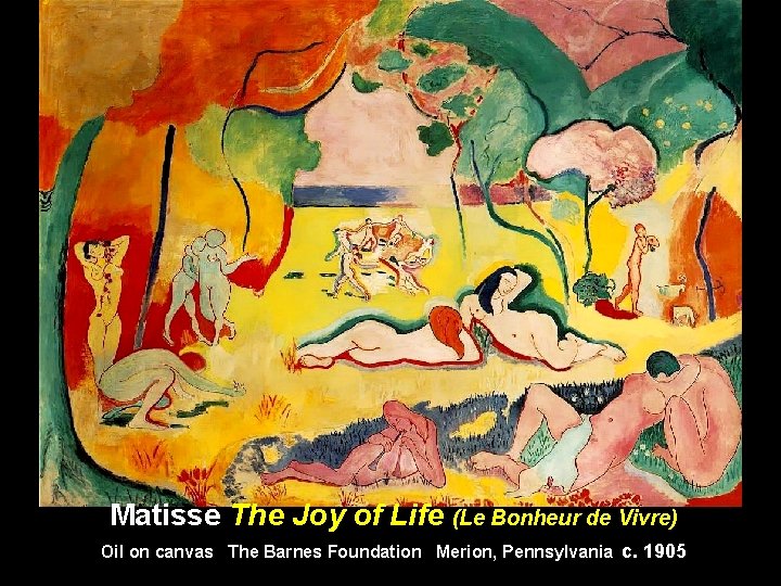 Matisse The Joy of Life (Le Bonheur de Vivre) Oil on canvas The Barnes