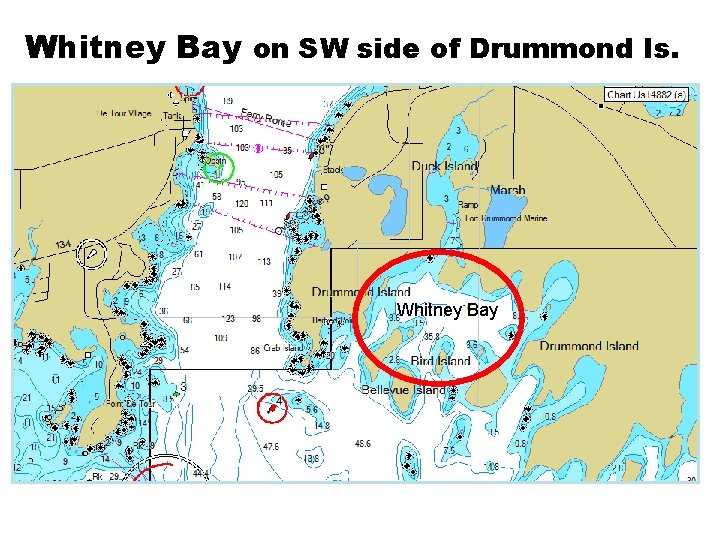 Whitney Bay on SW side of Drummond Is. Whitney Bay 