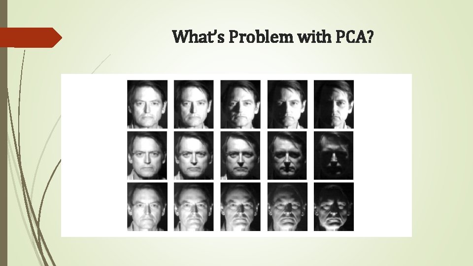 What’s Problem with PCA? 