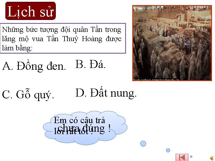 Lịch sử Những bức tượng đội quân Tần trong lăng mộ vua Tần Thuỷ